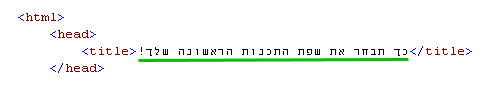 תגיות TITLE