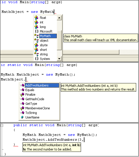 XML Documentation & IntelliSense